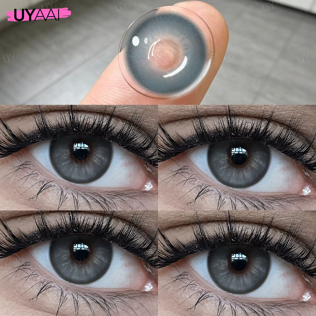Lentilles de contact UYAAI couleur marron pour les yeux