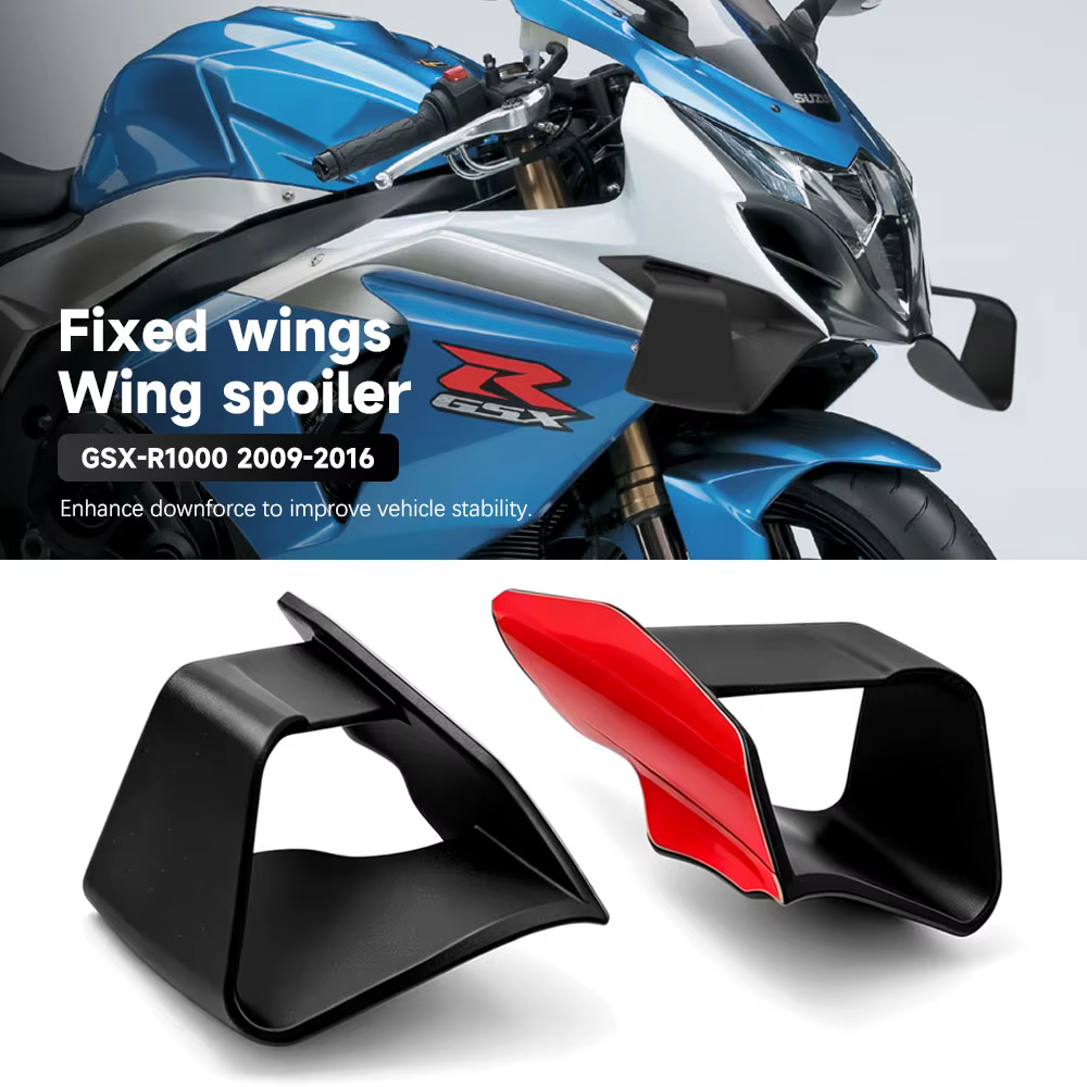 Ailerons avant pour moto SUZUKI GSX-R1000 GSX R1000 2009-2016, becquet inférieur, carénage latéral, ailerons GP fixes
