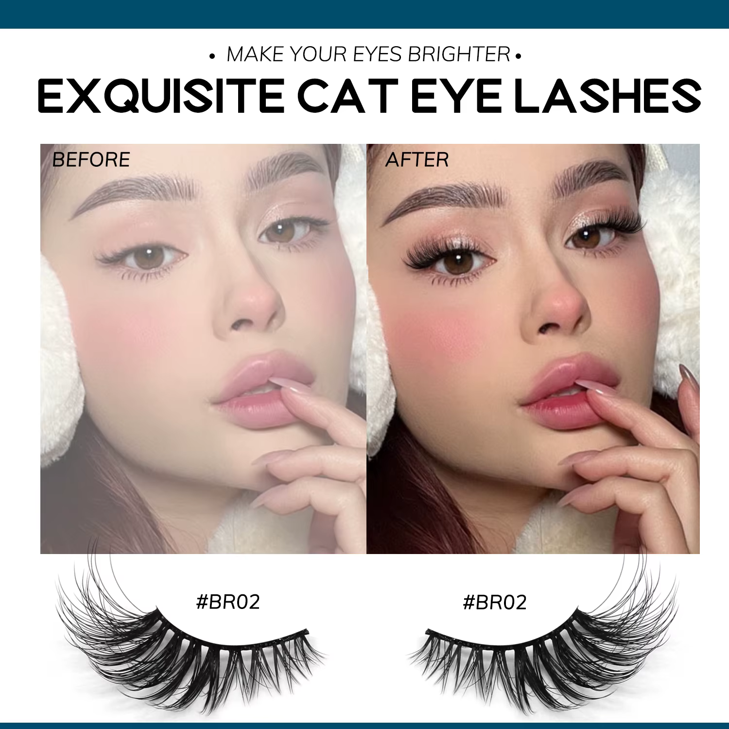 VELTRINAY Demi-cils Faux cils yeux de biches