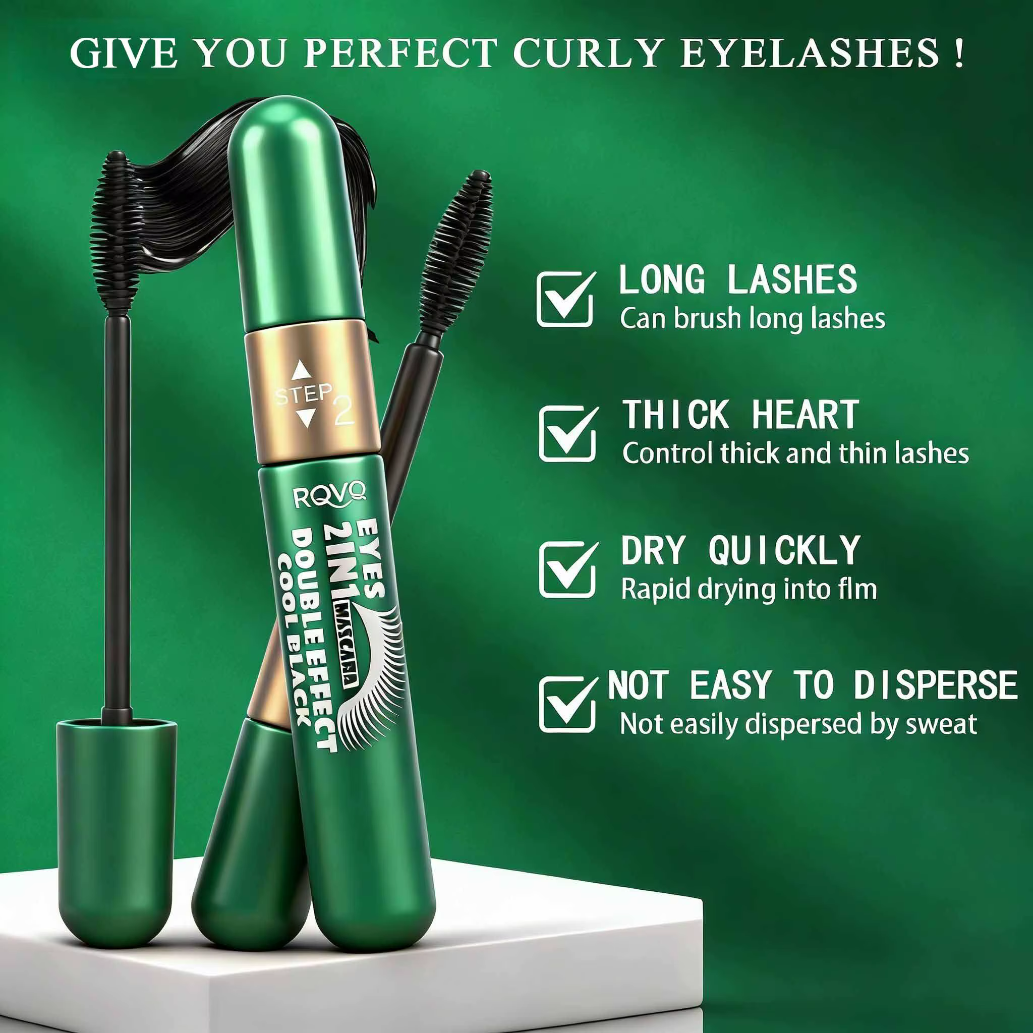Mascara imperméable 2 en 1