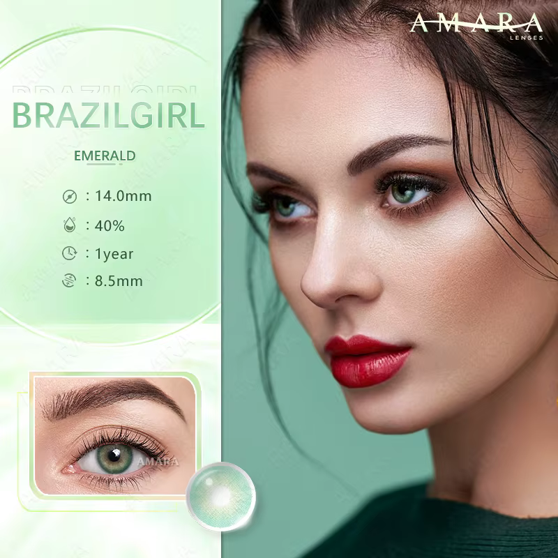 AMARA lentilles de couleur naturelle yeux 2 pièces