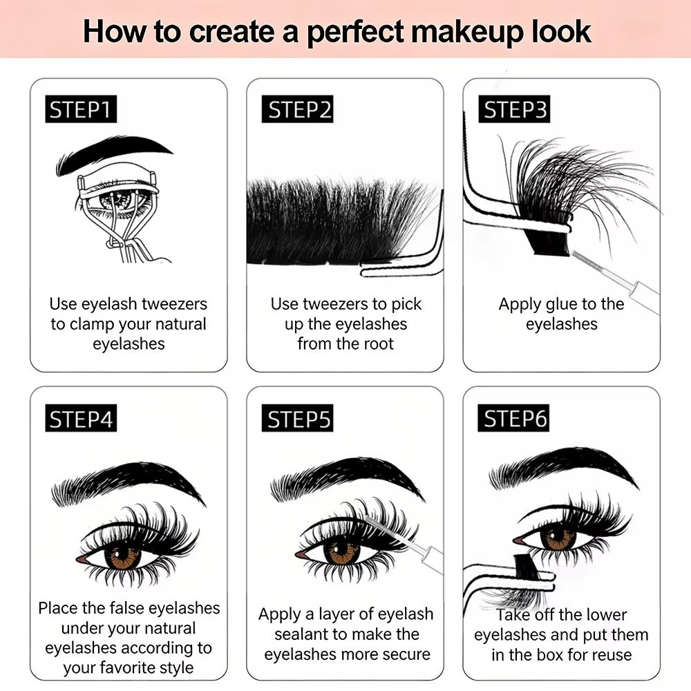 Cils artificiels longue tenue effet