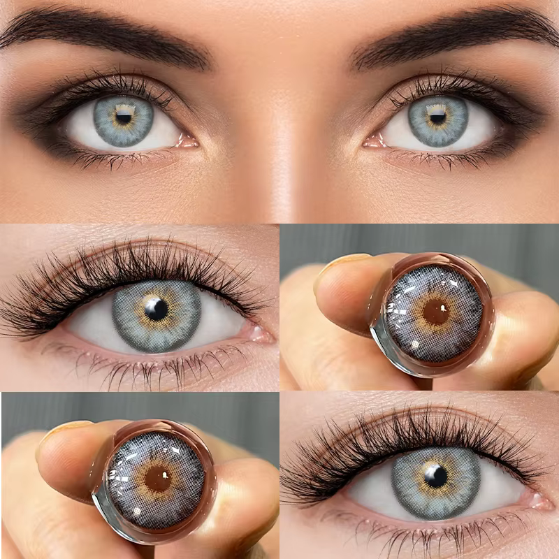 KSSEYE 1 paire de lentilles de Contact de couleur verte pour les yeux