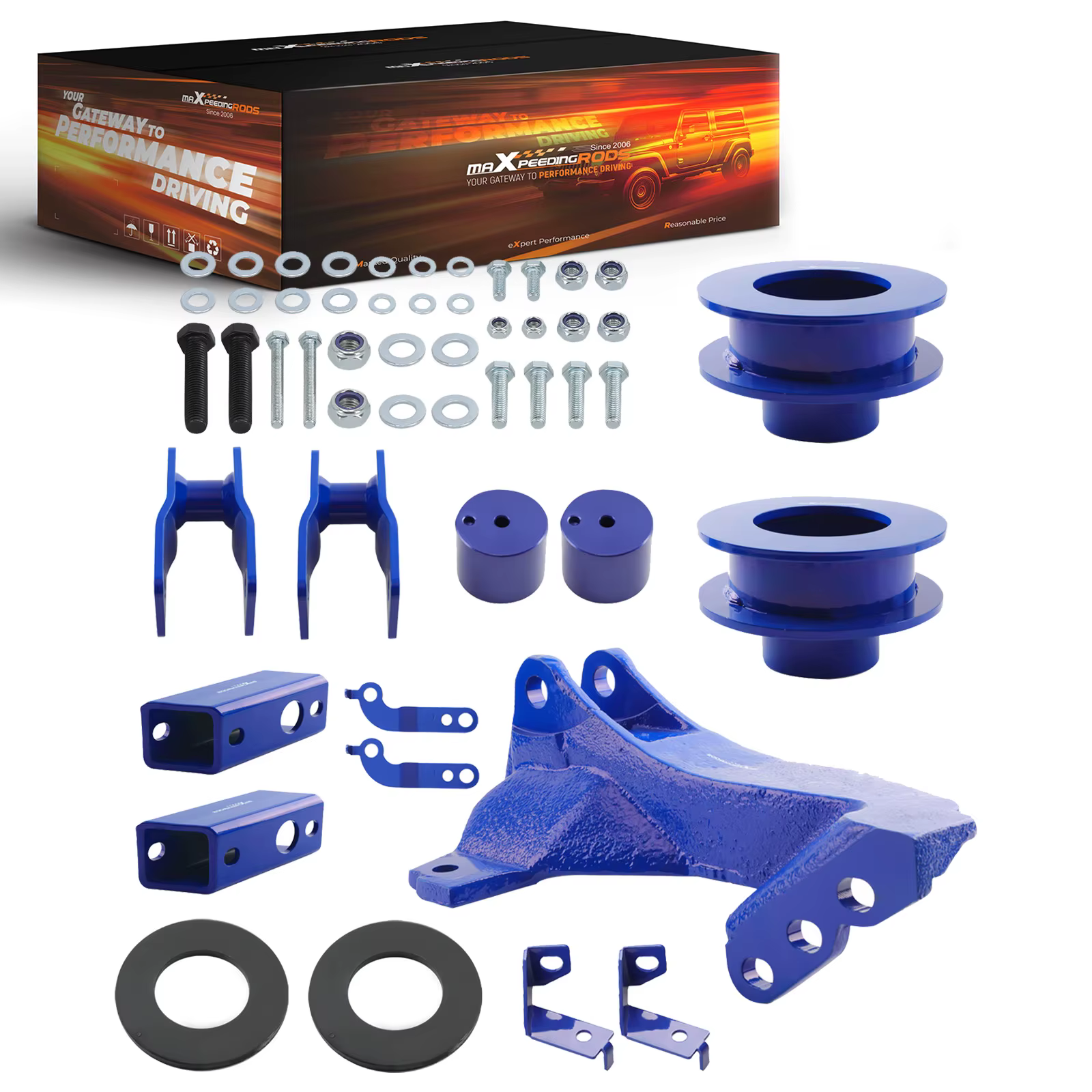 Kit de levage avant de 2,5 pouces pour Ford F250 F350 F450 2011-22 avec support de barre de direction