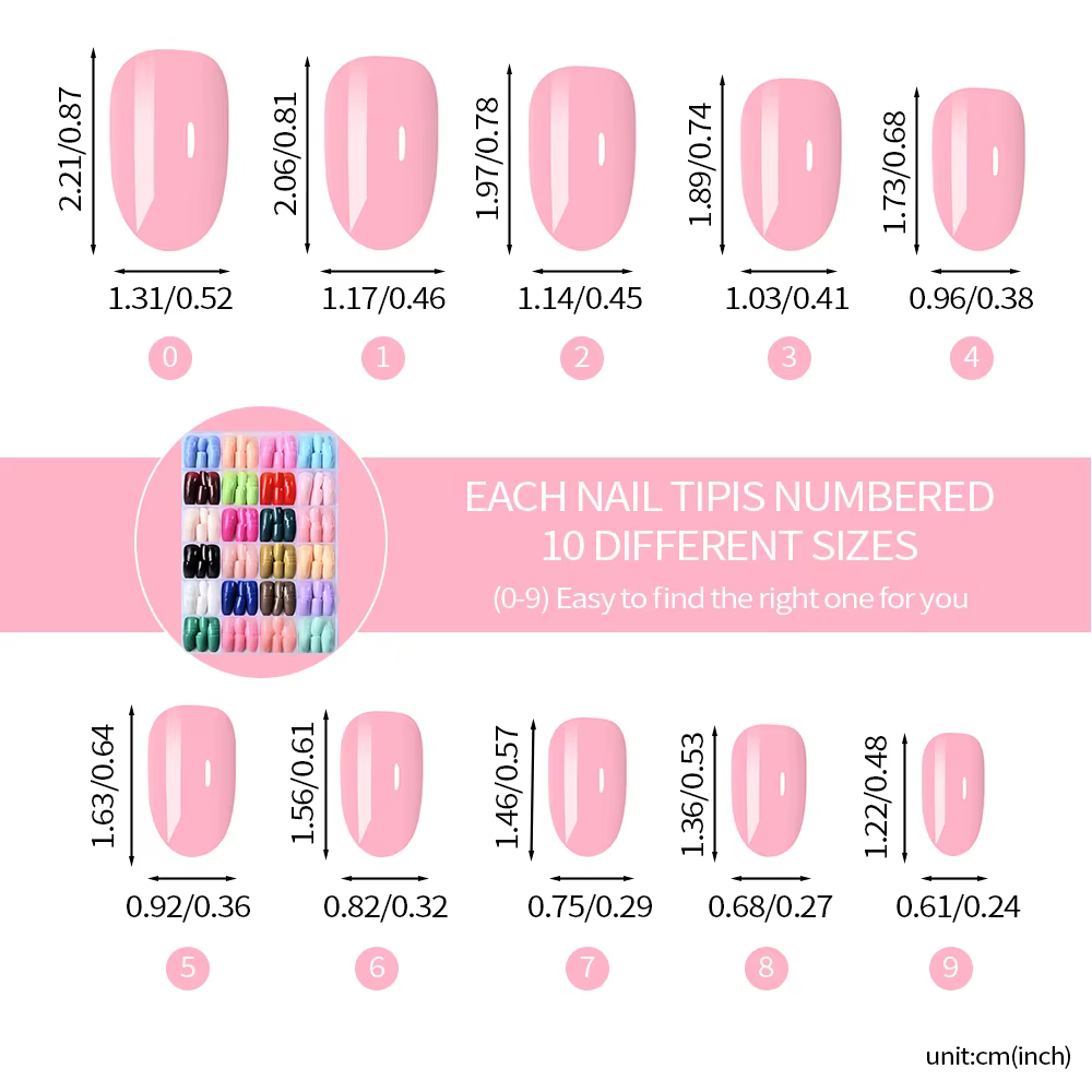 24 couleurs (288 pièces) Faux ongles courts ovales colorés, brillants, couleur unie, couverture complète, faux ongles DIY, manucure, ongles acryliques, pointes d'ongles