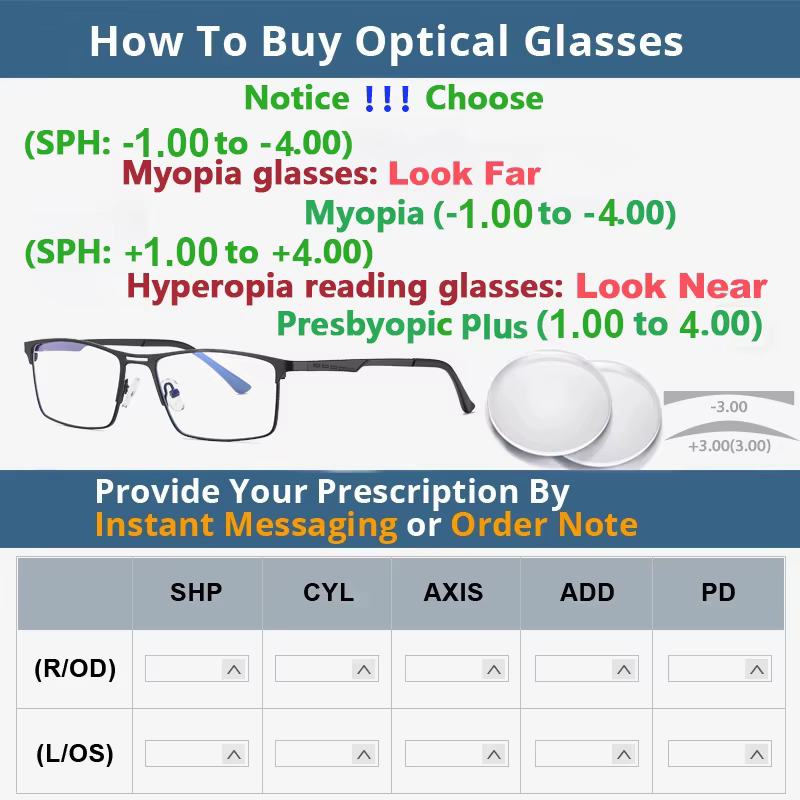 Lunettes de lecture anti-lumière bleue avec verres optiques CR39, montures en acétate pour hommes et femmes, lunettes de vue pour myopie, lunettes d'ordinateur