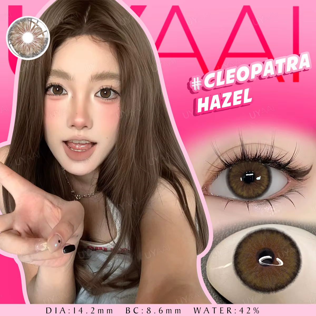 UYAAI NOUVELLES Lentilles de Contact Colorées Vertes