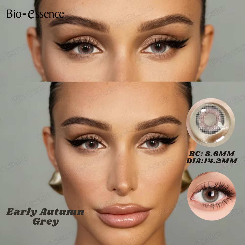 Lentilles de contact colorées Bio-essence Grey Eyes