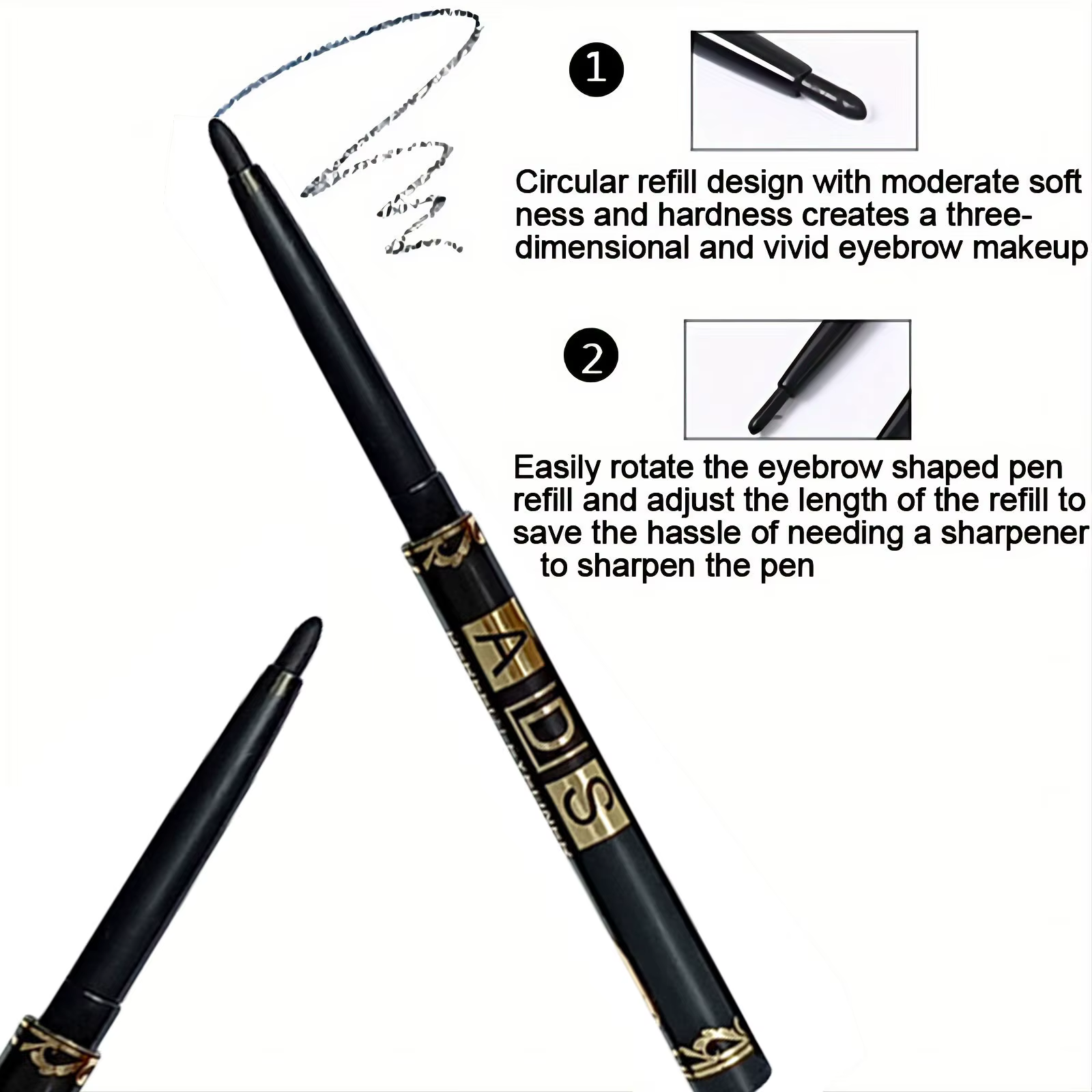 Crayon Eyeliner noir imperméable longue durée