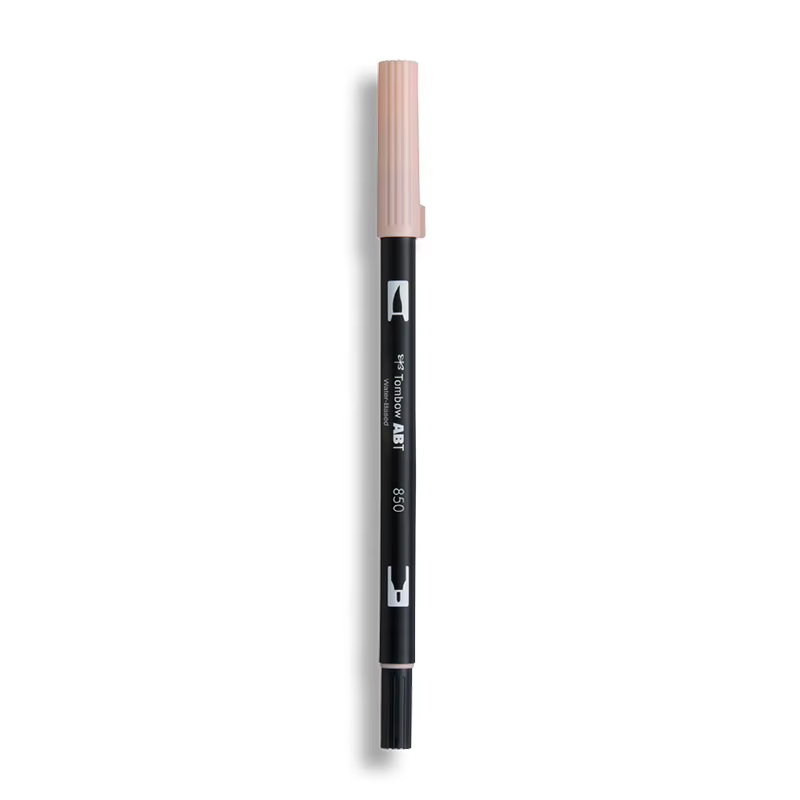 Tombow ABT-Stylo pinceau à eau et pointe fine pour touristes, stylo marqueur d'art de calligraphie, carte de journalisation, fournitures artistiques exécutives, 1PC