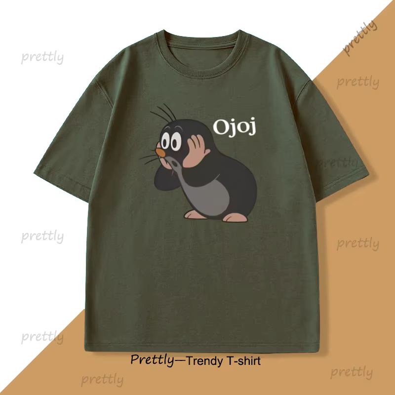 Drôle pingouin Ojoj graphique t-shirts hommes femmes mignon Animale imprimé t-shirt casual col rond basique-t-shirt mâle haute qualité vêtements