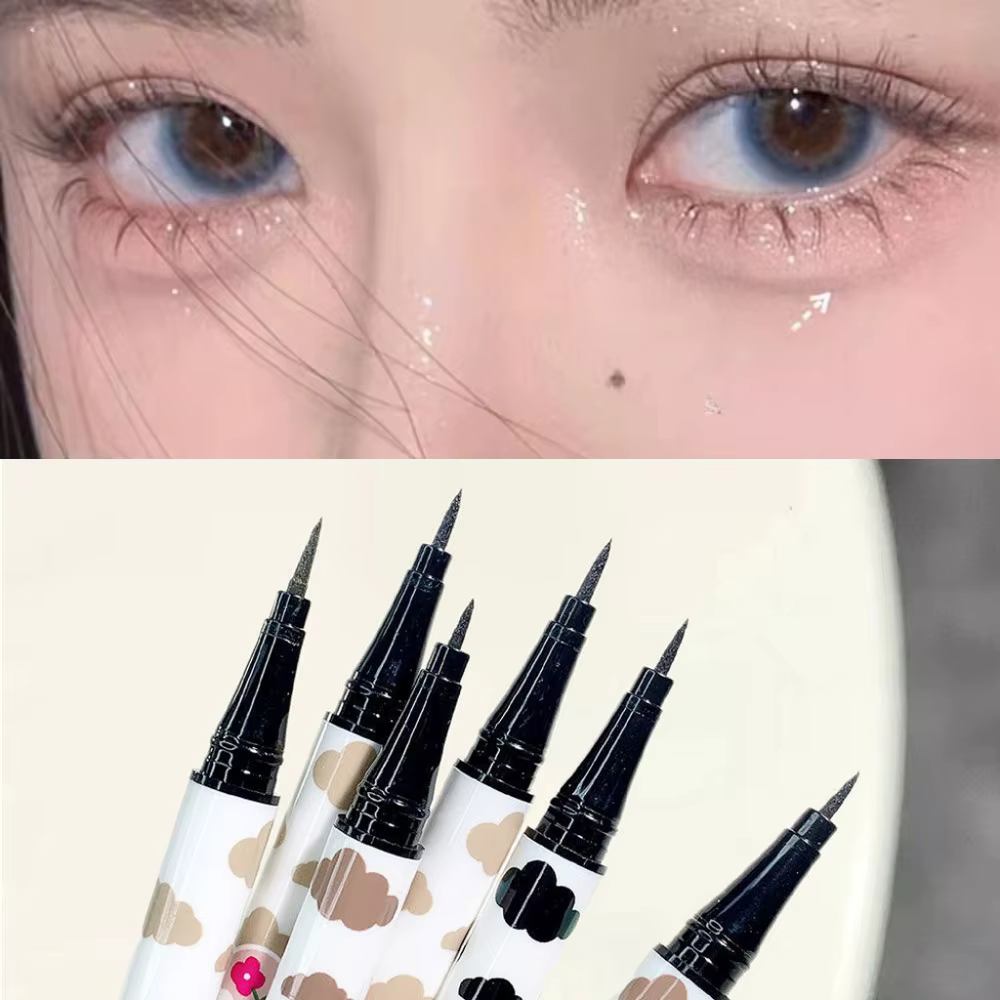 Stylo Eyeliner liquide marron couché