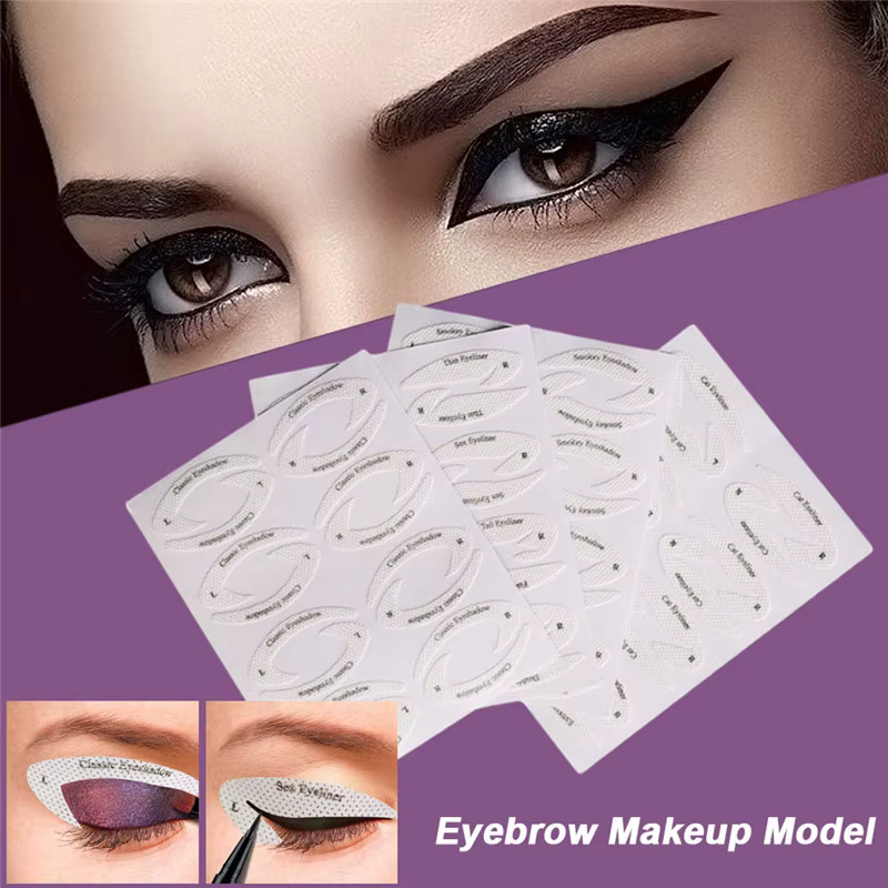 Sourcils ombre à paupières modèle de maquillage outil pochoirs