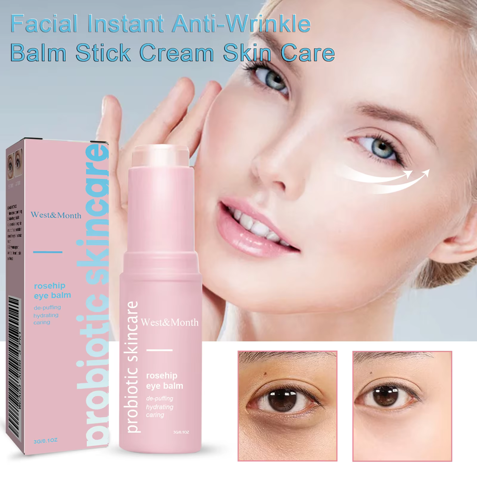 Baume pour les yeux de rose musquée Extra pour femmes