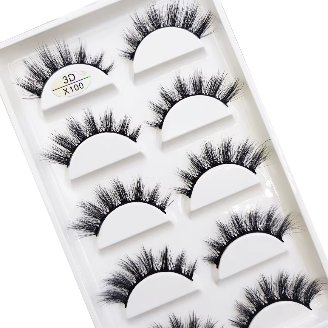 Nouveau 5 paires naturel 3D Faux Cils Maquillage vison