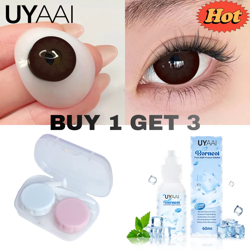 UYAAI – ensemble de lentilles de Contact noires Big EYE de 14.5mm de diamètre