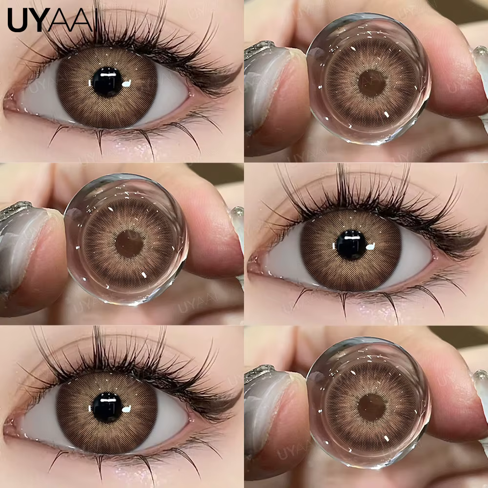 UYAAI 1 paire d'élèves colorées de haute qualité pour les yeux lentilles de mode coréenne contatos