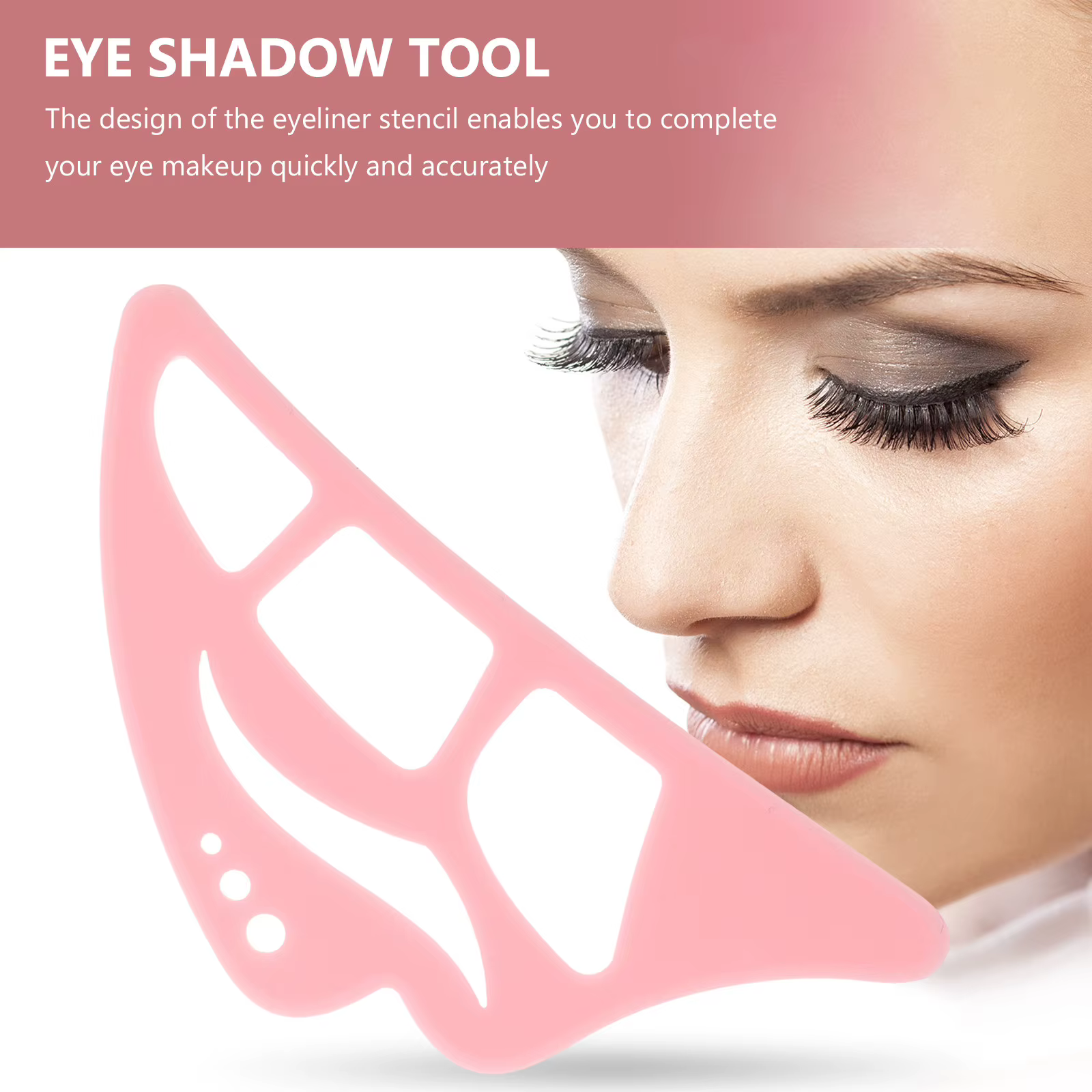 Outil de maquillage des yeux en silicone : Application facile des fards à paupières