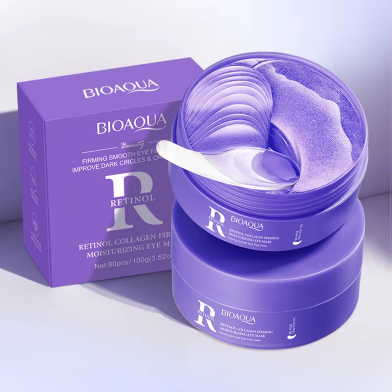 80 pièces BIOAQUA rétinol cristal collagène masque pour les yeux Anti cernes Anti-rides hydratant Anti-âge patchs