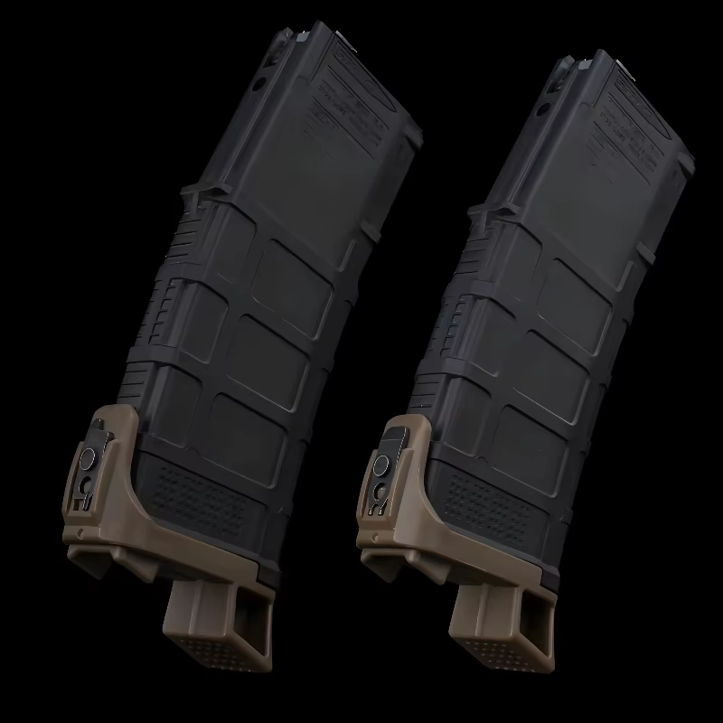 Plaque de base d'adaptation pour chargeurs GBB Airsoft style PMAG, avec système de retrait rapide et outil d'ajustement intégré