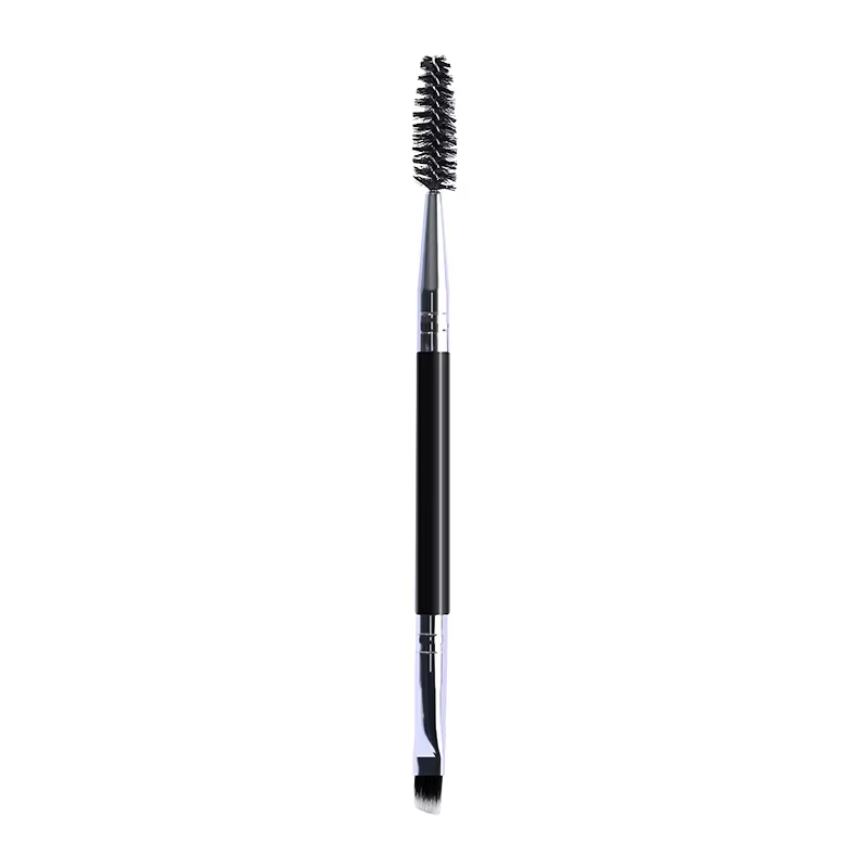 Pinceau à sourcils et cils doux 2-en-1 professionnel pour le contour des yeux
