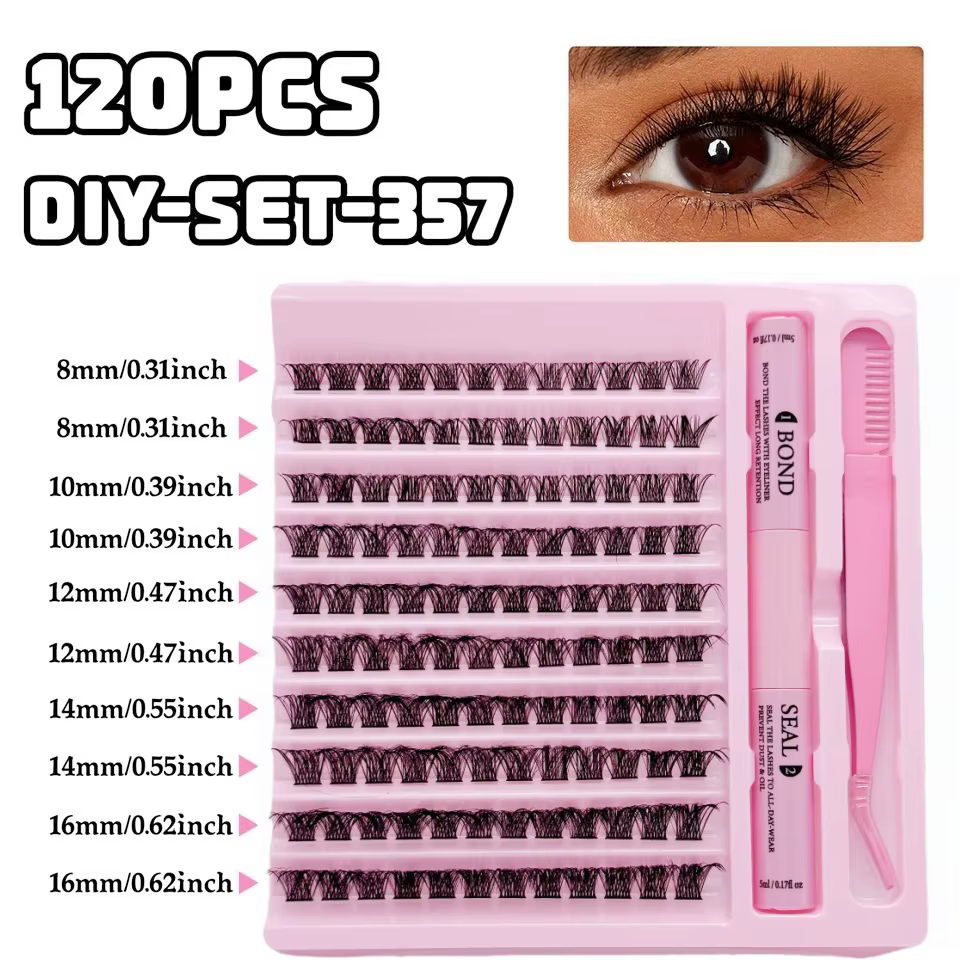Ensemble de cils en grappe - Kit d'extension