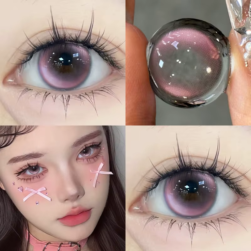 KSSEYE offre spéciale jaune Cosplay lentilles de Contact colorées pour les yeux avec degrés