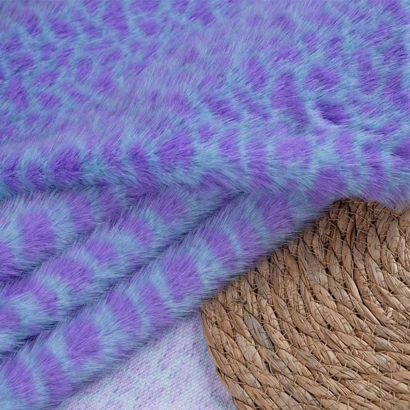 Faux tissu imprimé en Faux vison