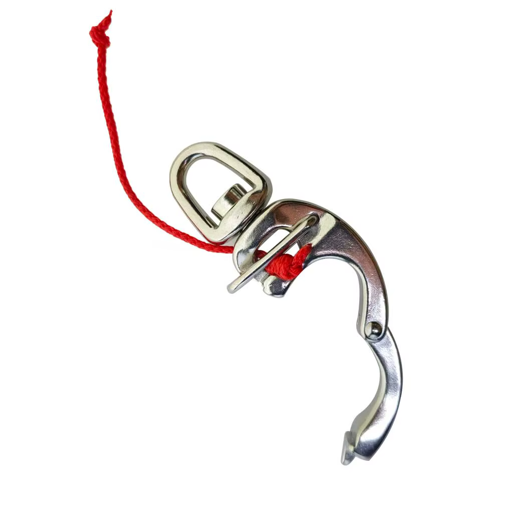 Manille à pression pour bateau à dégagement rapide, avec petit œil pivotant, 316 SS, Yacht, camion, voiture, appartement, RV, mousqueton à œil rapide