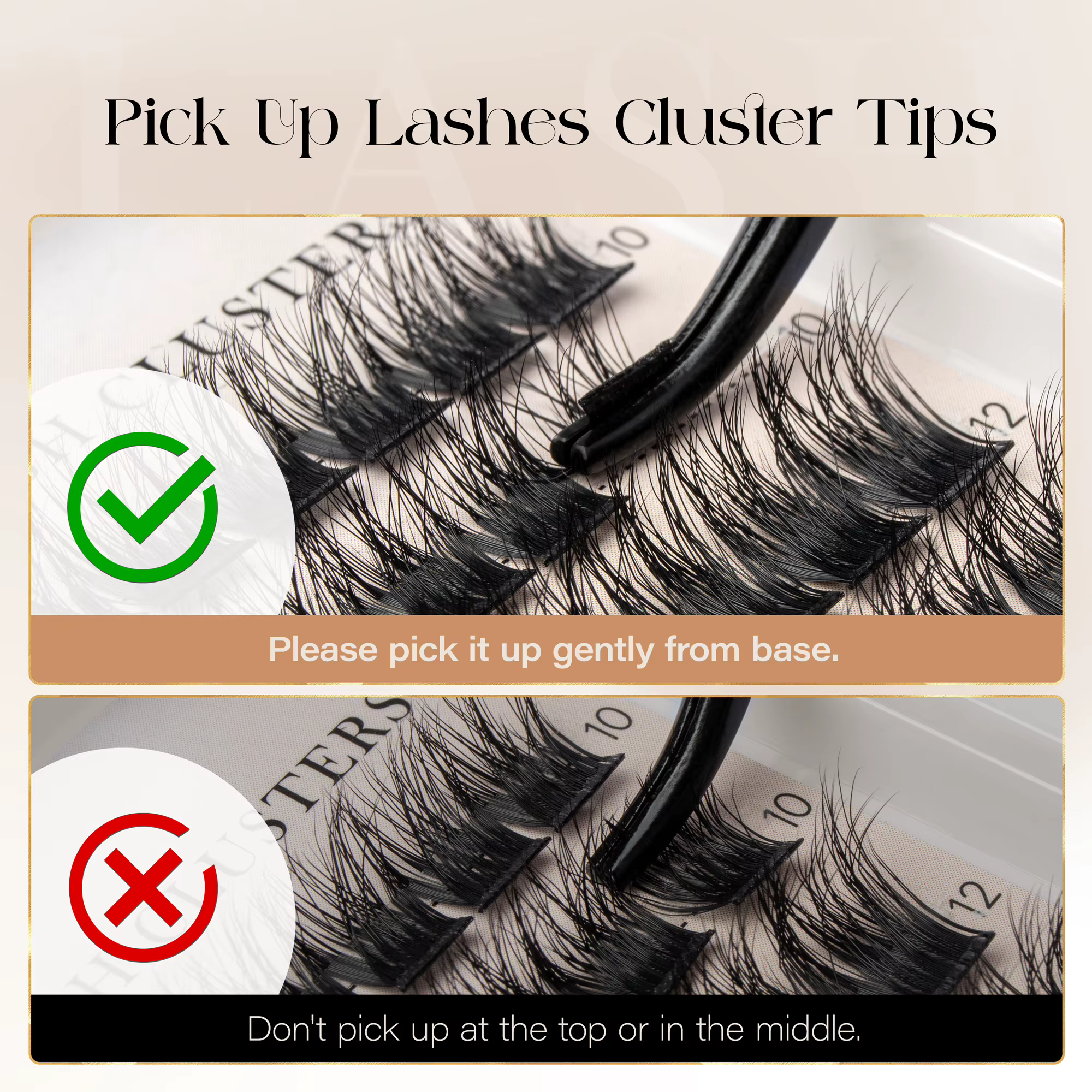 Extensions de Faux-Cils Naturels Individuels