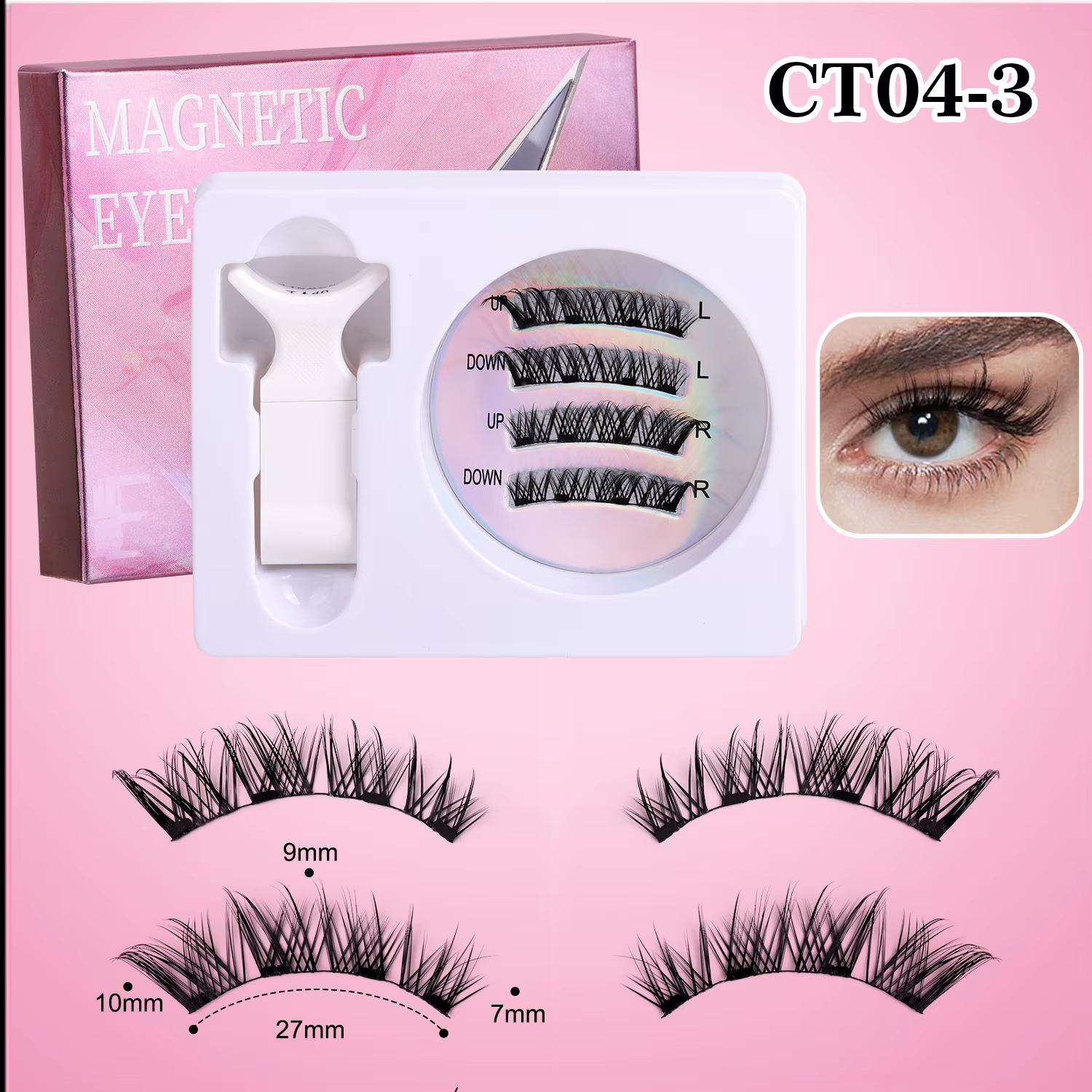 Ensemble de faux cils magnétiques