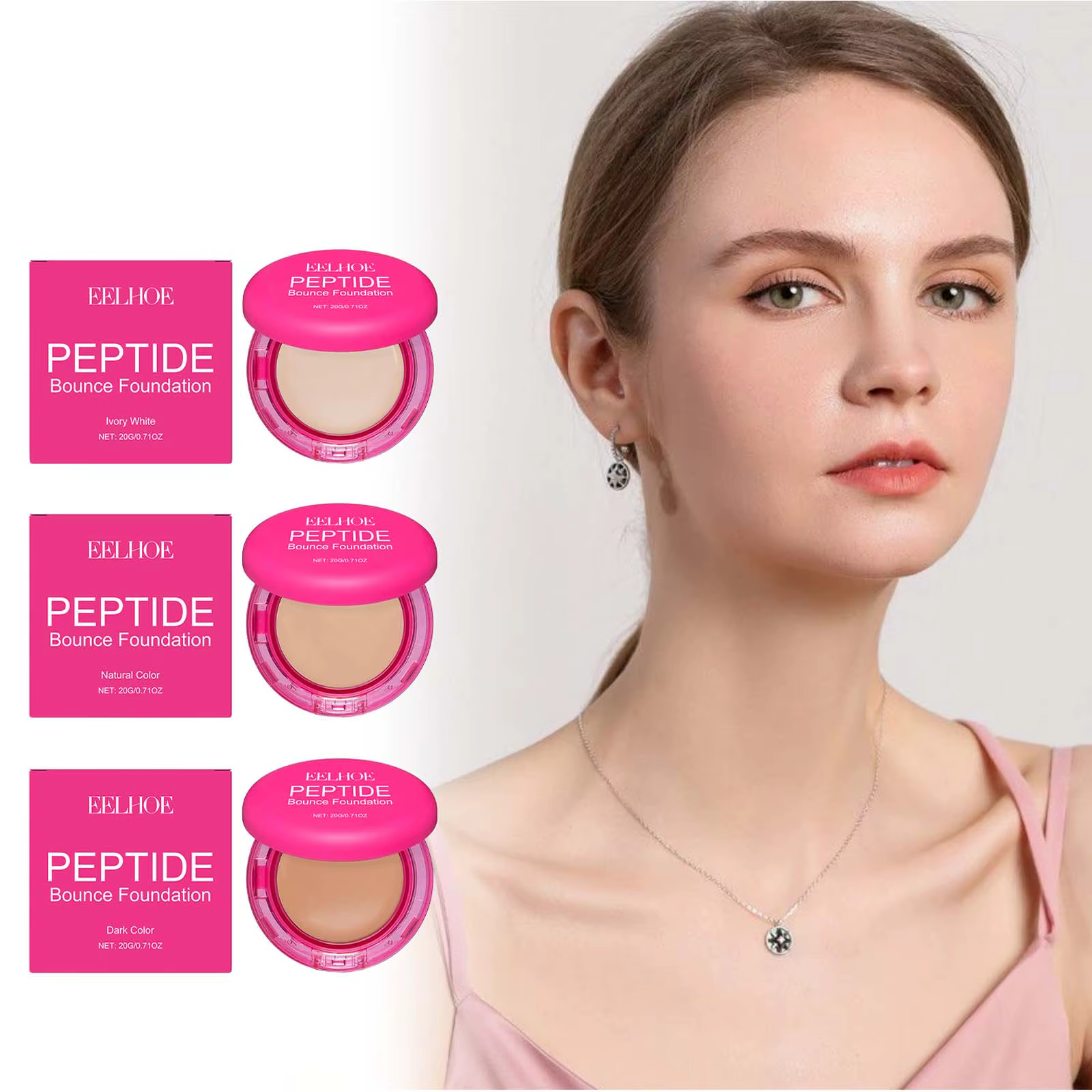 Fond de teint baume à rebond peptidique