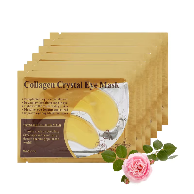 Masque pour les yeux en cristal de collagène doré