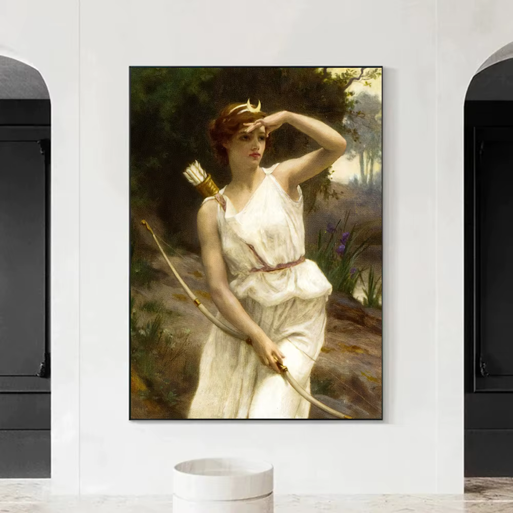 Affiche de réalisme britannique de Portrait féminin pré-raphélite, peinture sur toile imprimée, images bien, décoration de salon, chambre à coucher, maison