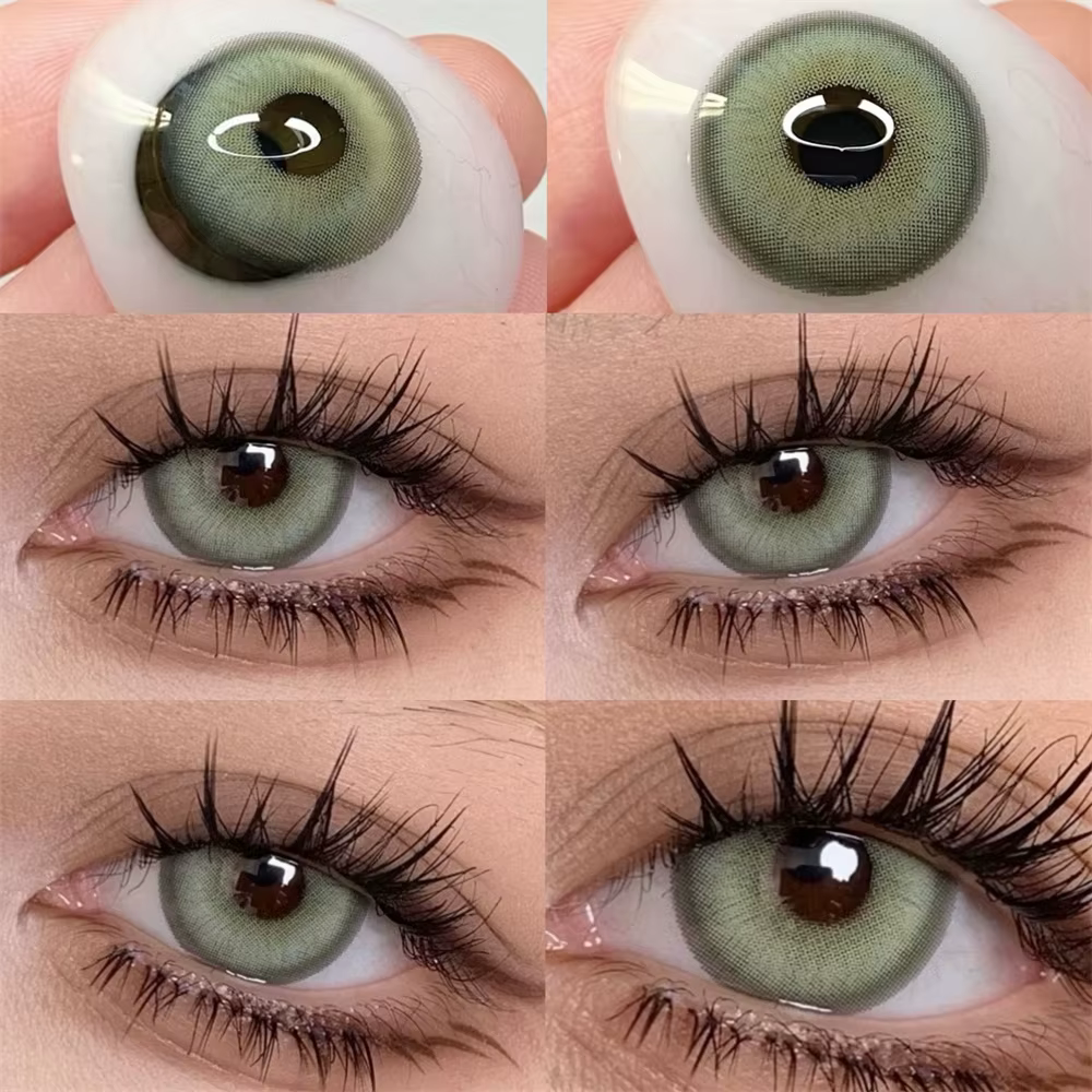 7197 lentilles de Contact colorées pour les yeux 1 paire Cosplay Prescription pour myopia0-800 degrés