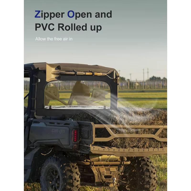 Pare-brise arrière souple en PVC anti-poussière pour Can-Am Defender HD 5 7 8 9 10 HD5 HD7 HD8 HD9 HD10 Max DPS XT 6x6