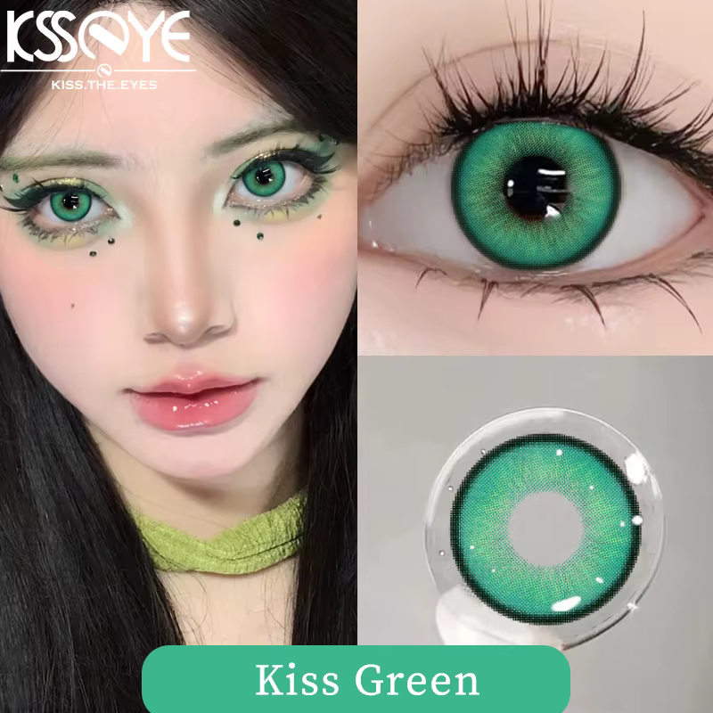 KSSEYE 1 paire de lentilles de Contact de couleur de Style Kio avec dioptrie yeux de myopie