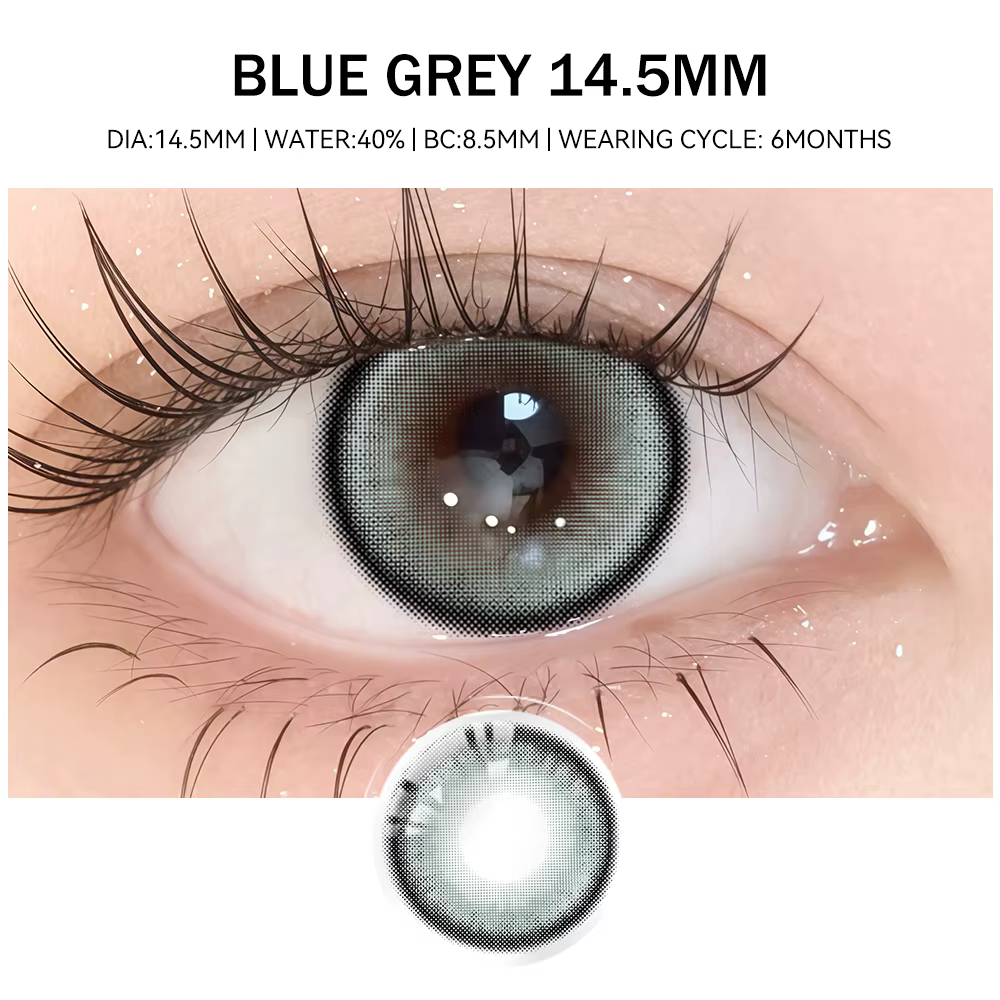 1Pair lentilles de Contact à motif spécial pour les yeux couleur beauté élèves Cosplay