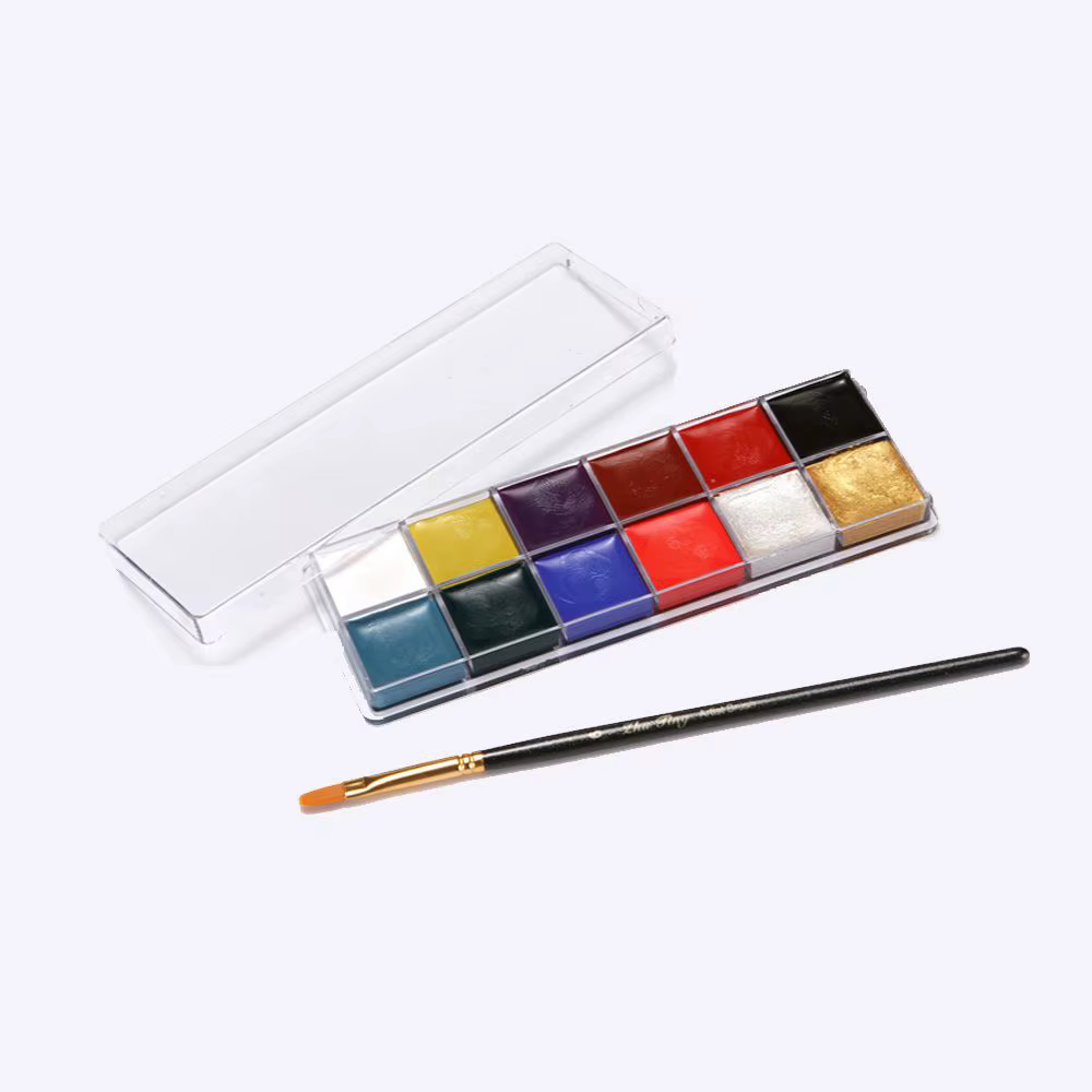 12 couleurs/ensemble nouveau visage maquillage peinture Pigment Eye Liner peinture à l'huile Art visage peinture corps peinture