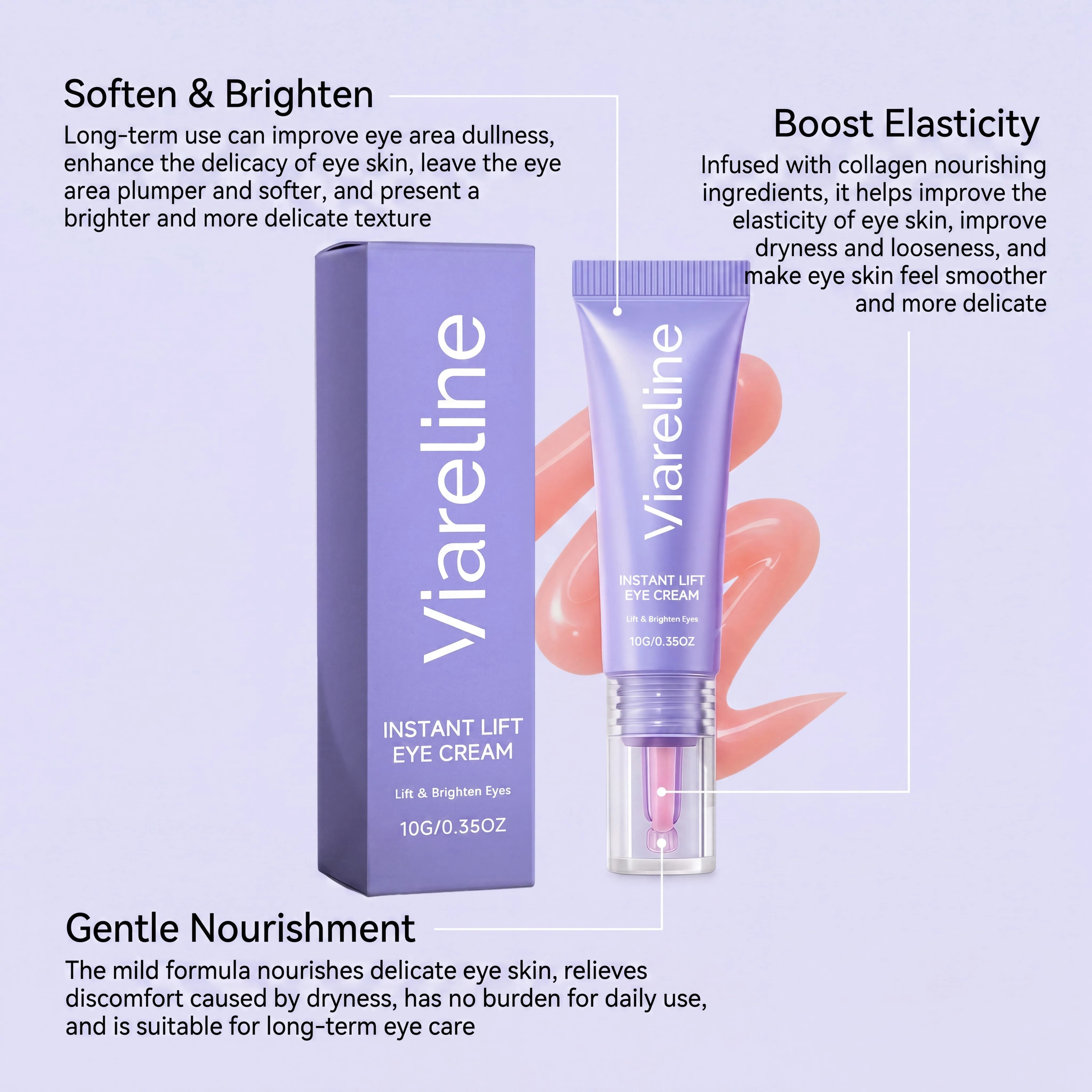 Crème pour les yeux effet liftant instantané