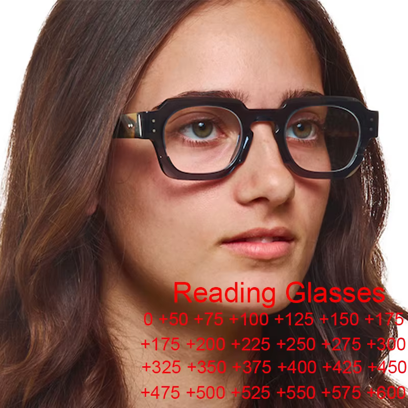 Lunettes de lecture Anti-bleu pour hommes et femmes, verres Ultra clairs, presbytes, Protection des yeux, petites lunettes carrées, nouvelle collection