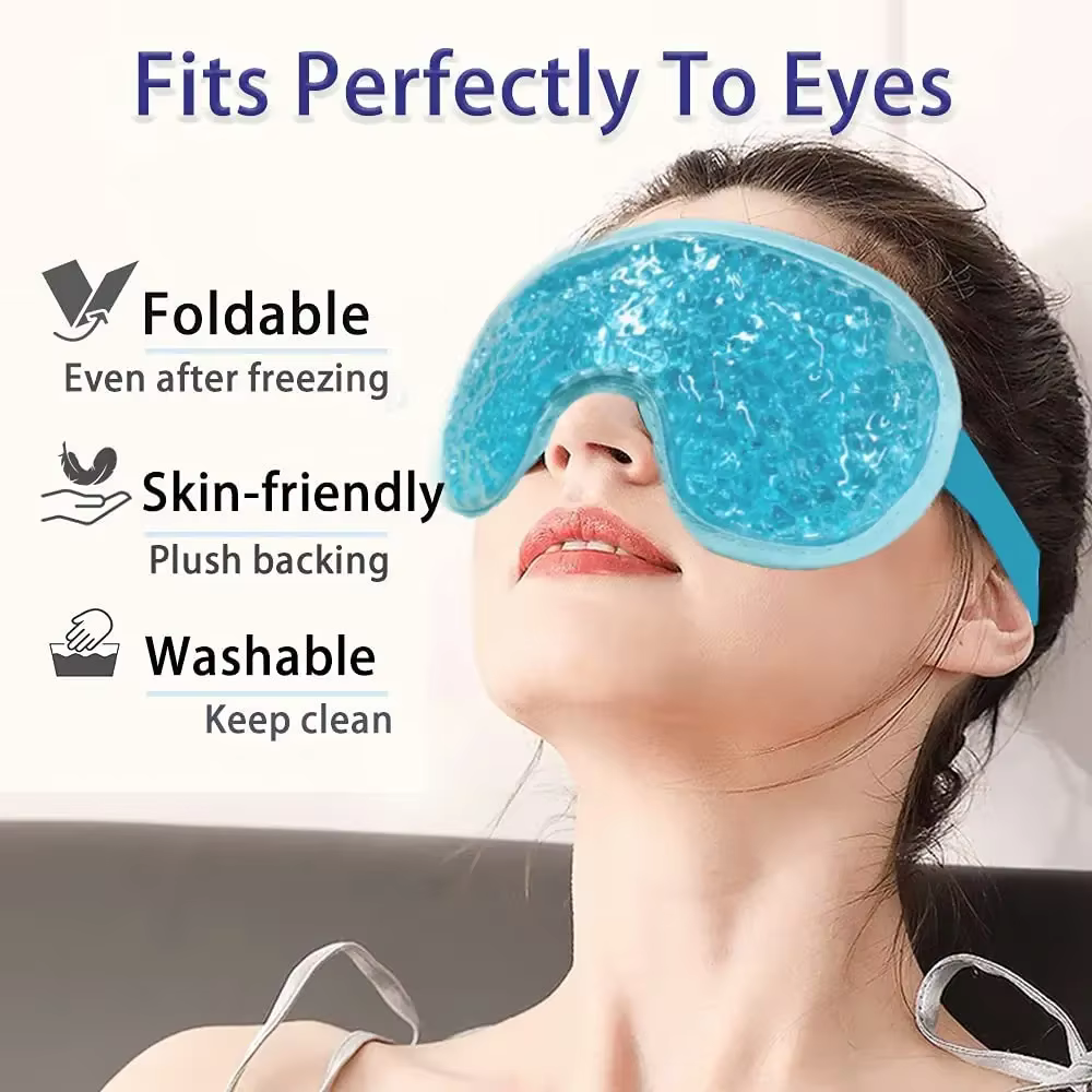 Masque rafraîchissant pour les yeux en gel réutilisable