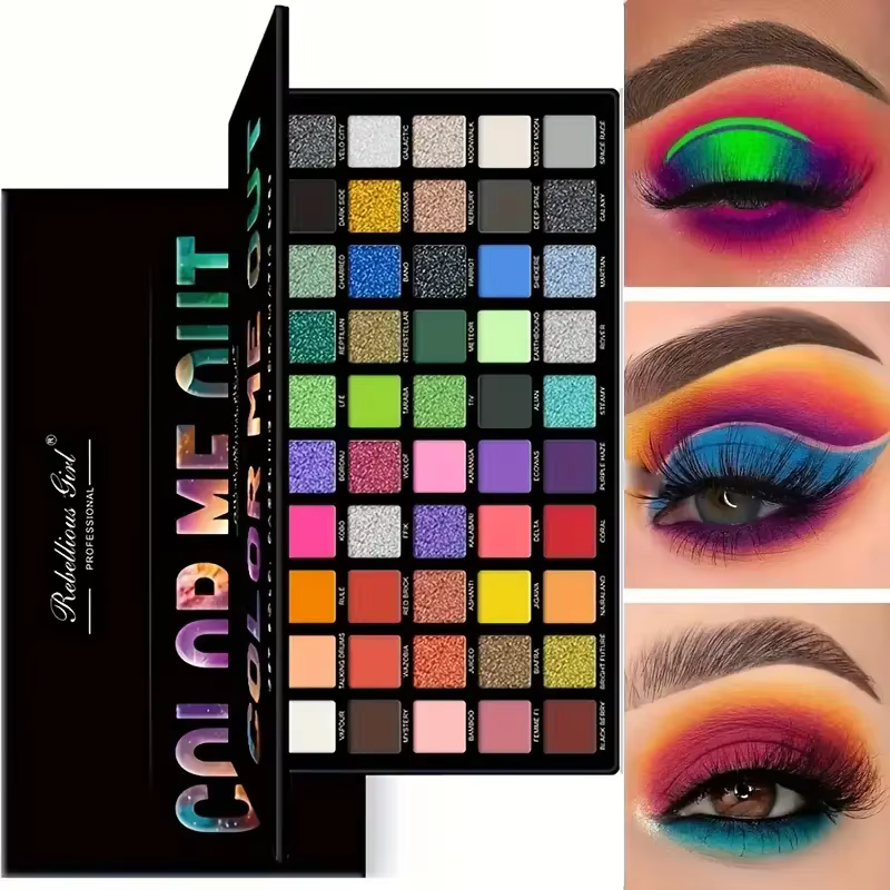 Palette de fards à paupières 50 couleurs
