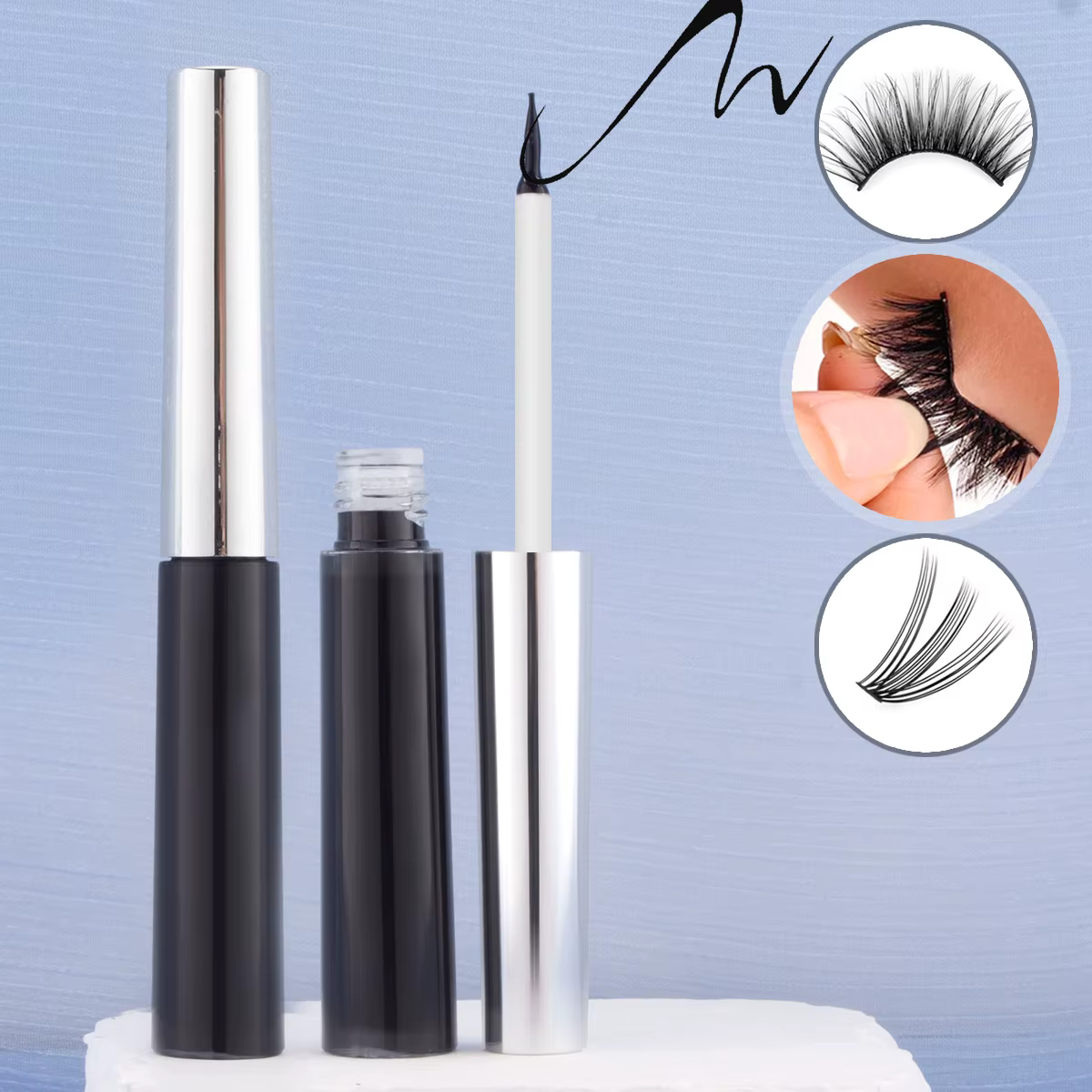 Colle pour faux cils, séchage rapide