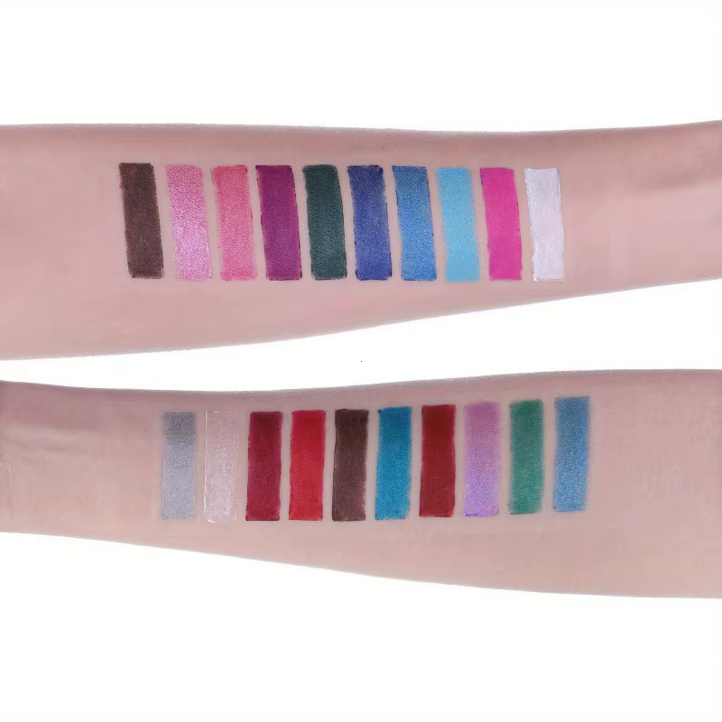 Stylo Eyeliner coloré 6 couleurs, haute pigmentation, nacré, scintillant, métallique, Smokey Punk Gothic, longue durée, imperméable