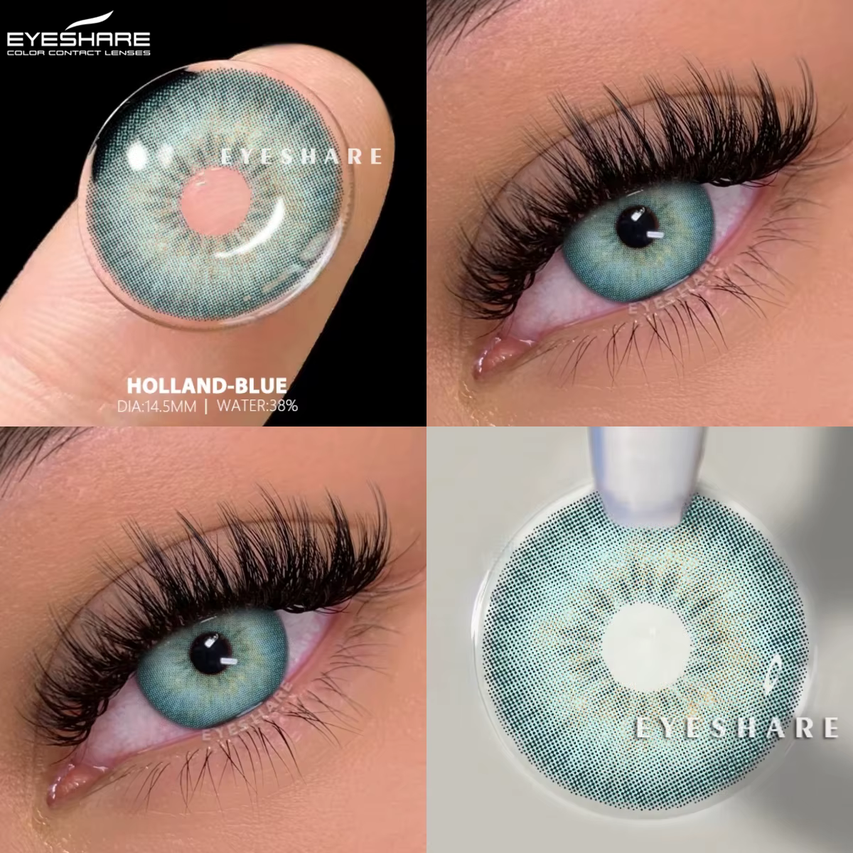 EYESHARE 1 paire de lentilles de Contact de couleur pour les yeux