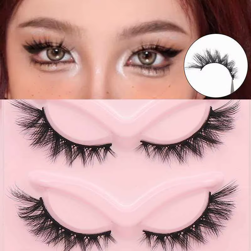 5 paires de faux cils luxueux et moelleux - épais
