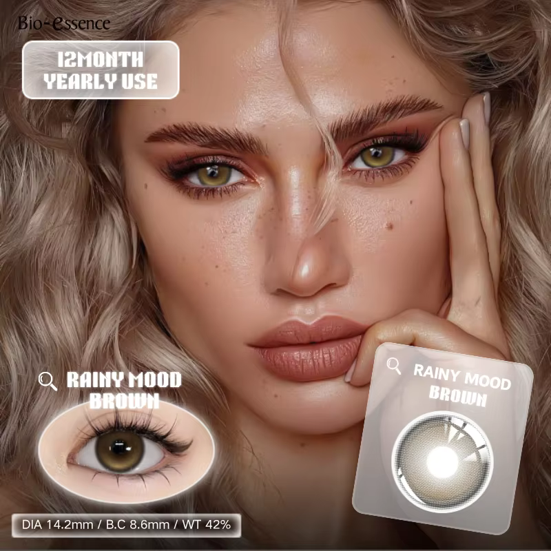 Bio-essence 1 paire de lentilles de Contact de couleur pour les yeux