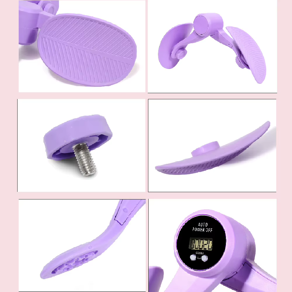 Entraîneur de hanches et de cuisses 360 ° Appareil d'exercice du plancher pelvien pour femmes avec affichage LED rotatif, machine d'entraînement des cuisses internes, post-partum