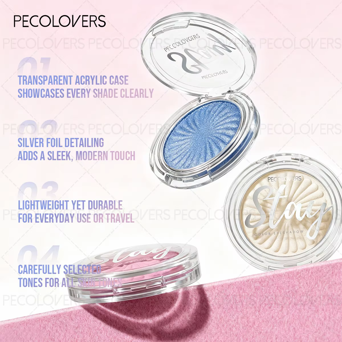 Palette de fards à paupières à triple texture (mat